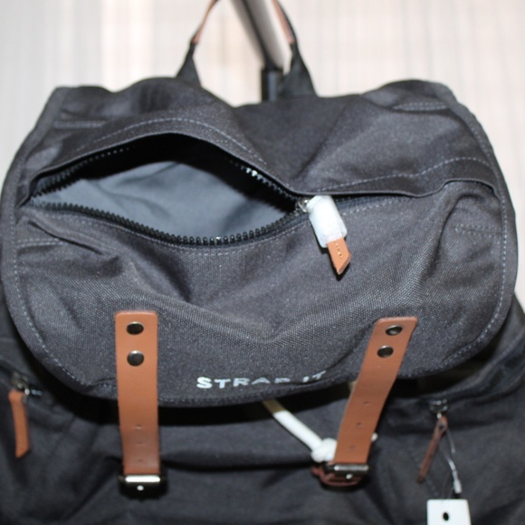 Strap It.  Travel Laptop Olive Green Backpack. - Picture 3 of 8